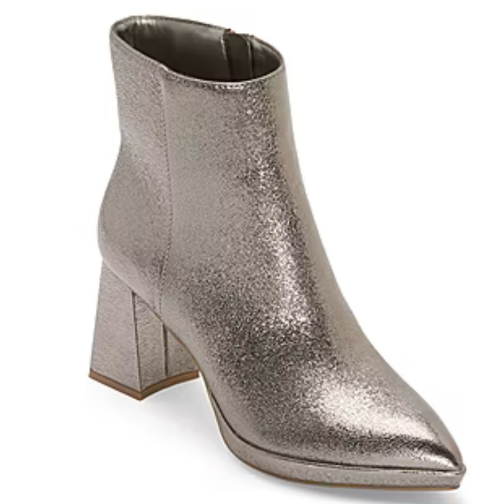 Worthington Women’s Bannow Flared Heel Booties Size 7.5 🆕